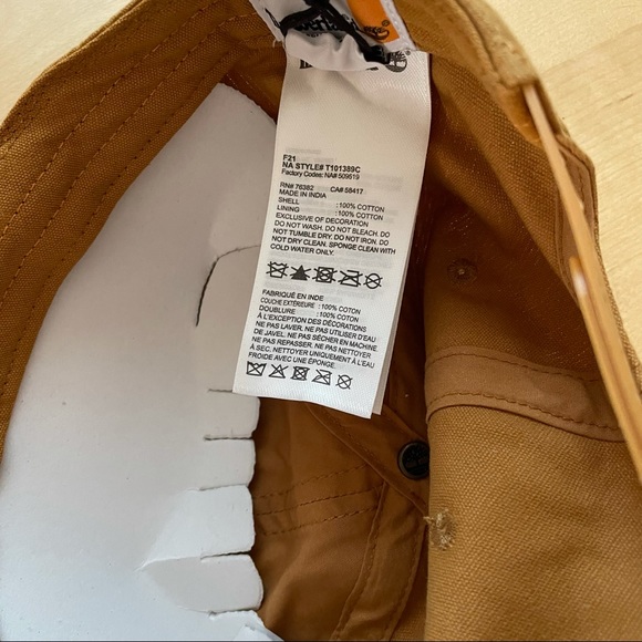 Timberland Embroided Cap Logo Hat OSFA NWT - Picture 4 of 10